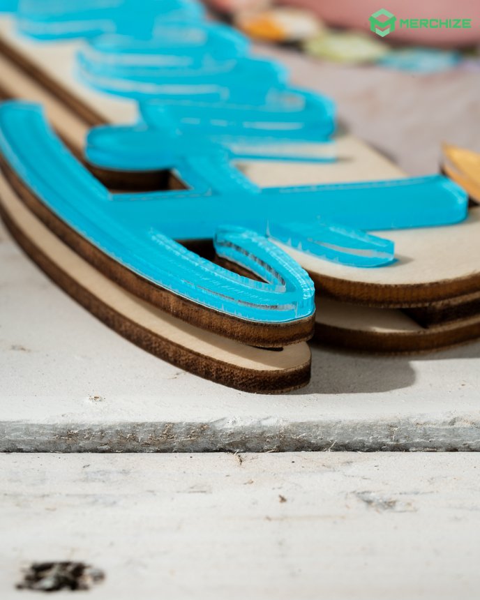 4-Layer Custom Shape Wooden & Acrylic Frame