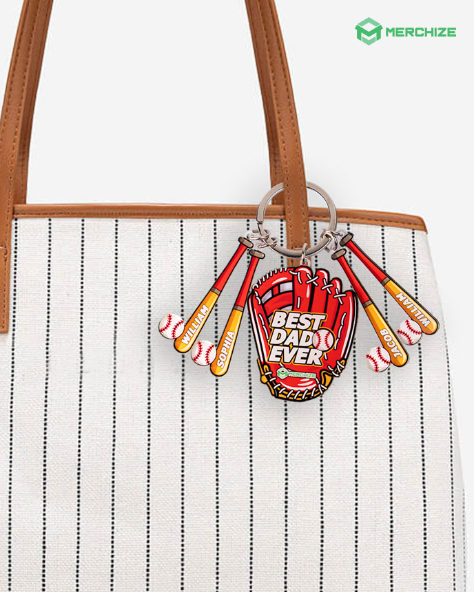 Custom Shape 2-side Printed Multi-Charm Keychain