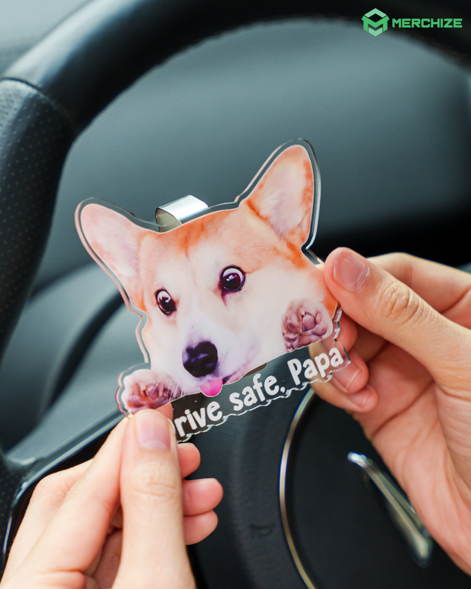 Custom Shape Acrylic Car Clip
