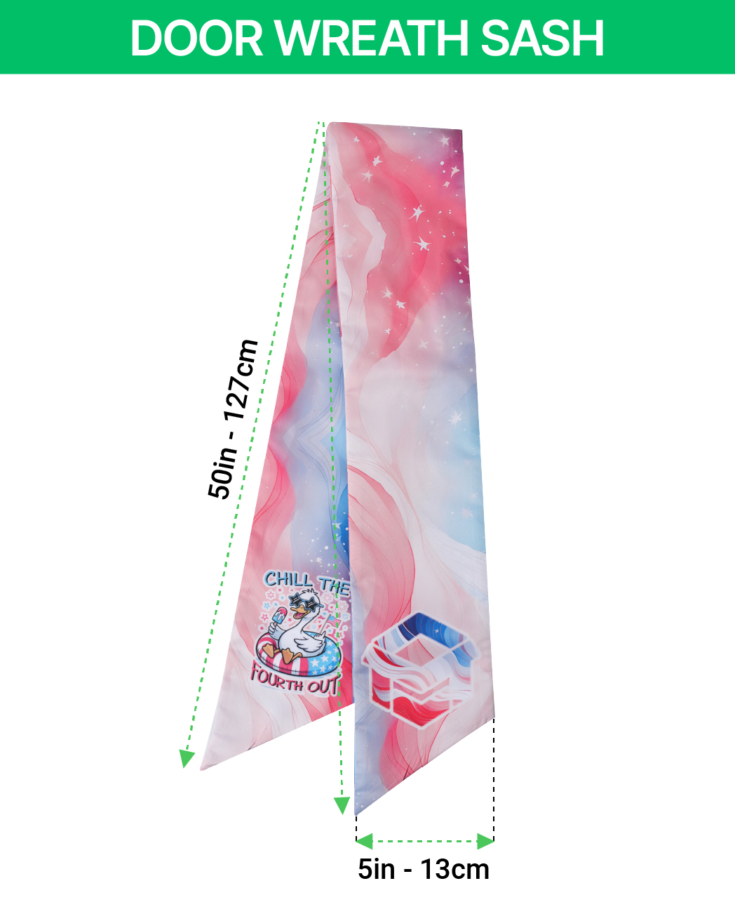 Door Wreath Sash
