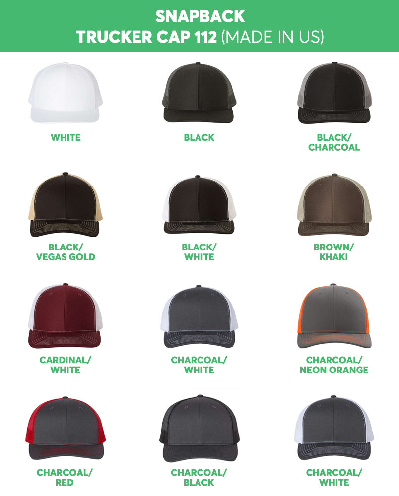 snapback trucker cap - 112 colors
