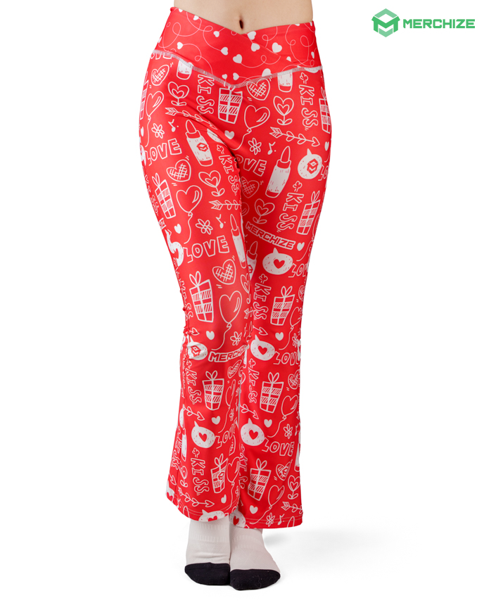 All-over Print Flare Leggings