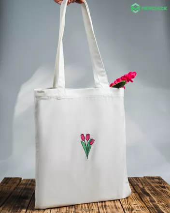 Embroidered Tote Bag