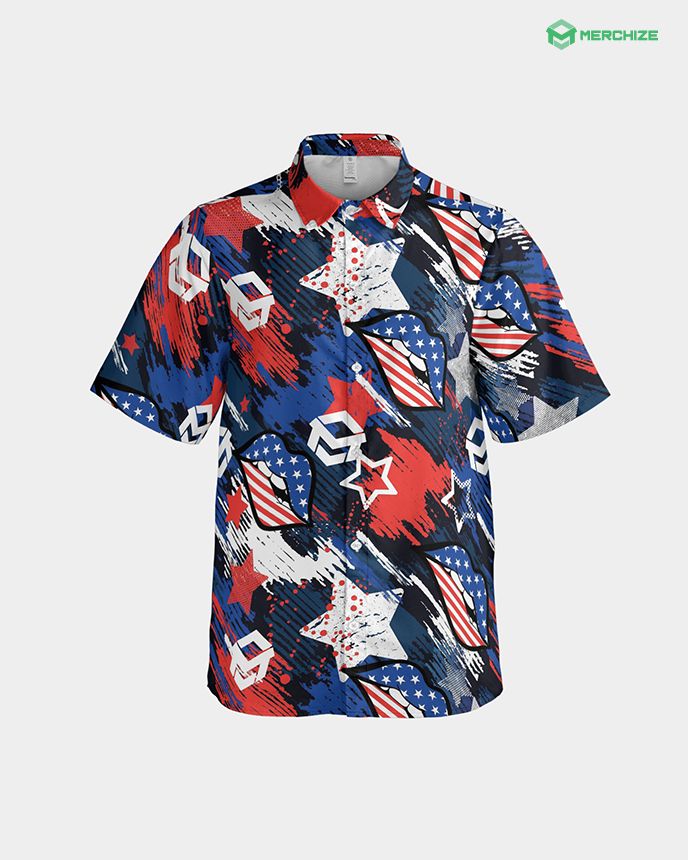 All-over Print Button Down Shirt (Made in China)