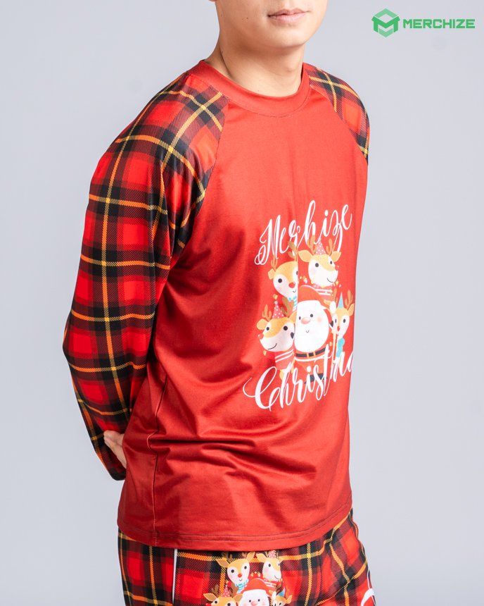 All-over Print Pajamas Long Sleeve Raglan