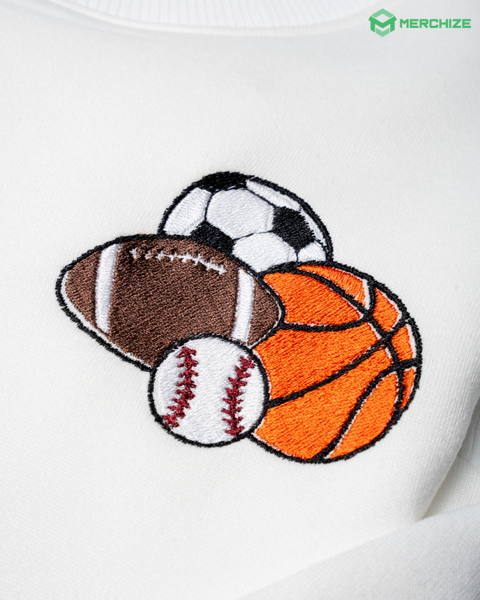 Embroidered Lightweight Classic Unisex Sweatshirt