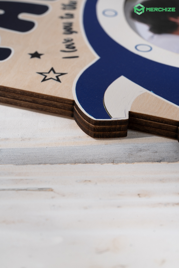 3-Layer Custom Shape Wooden Frame