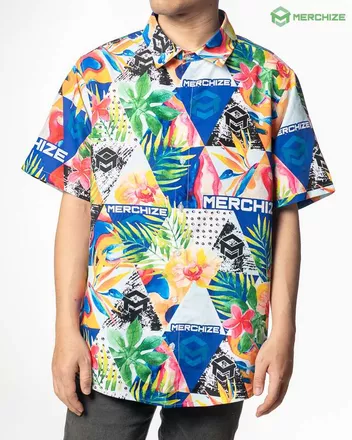 All-over Print Regular Fit Button Down Shirt