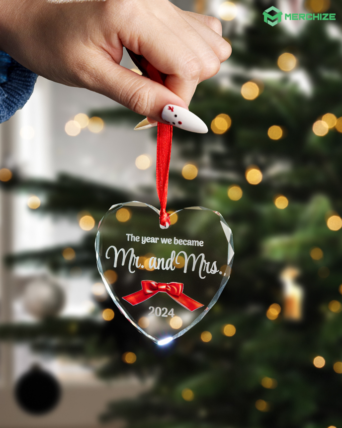 print on demand glass ornaments christmas