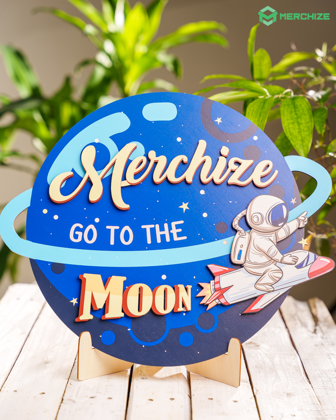 Custom Shape 2-layer Wooden Sign