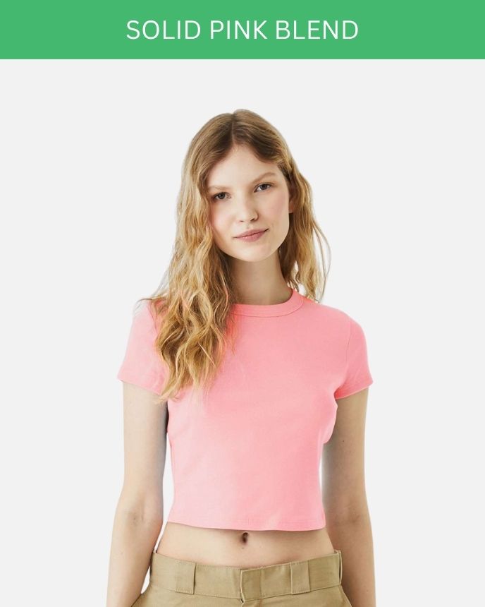 Women's Micro Rib Baby Tee Bella Canvas 1010  (Made in US)