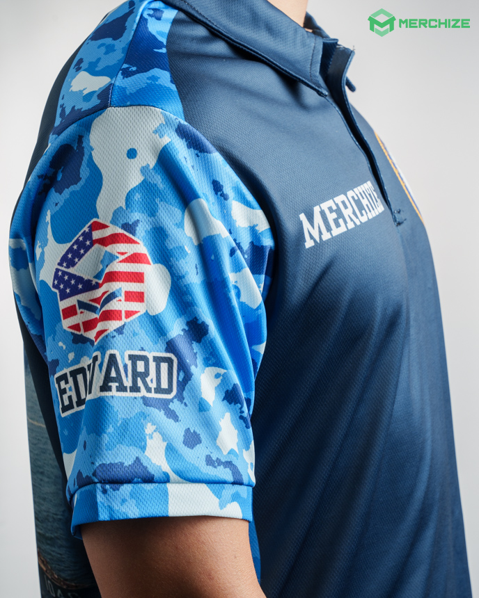 All-over Print Tactical Polo Shirt