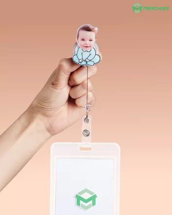 Custom Shape Acrylic Badge Reel