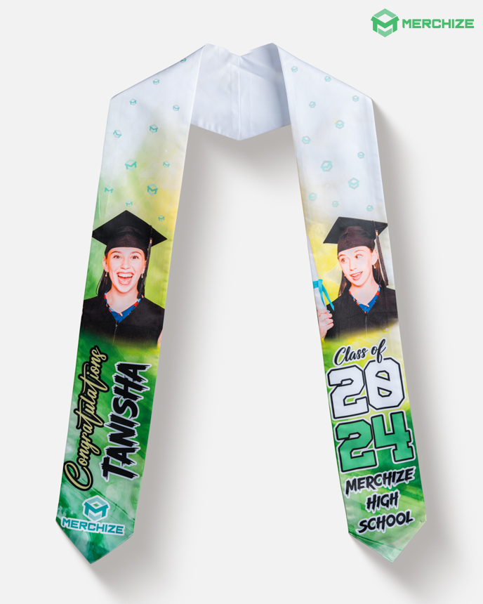 gradution stole custom pointed end