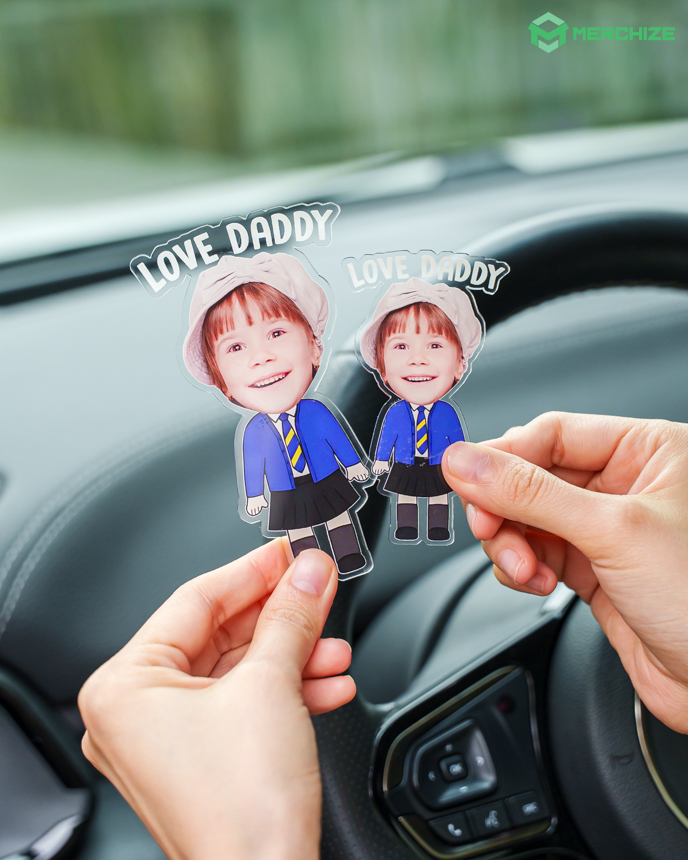  Custom Shape Acrylic Car Clip
