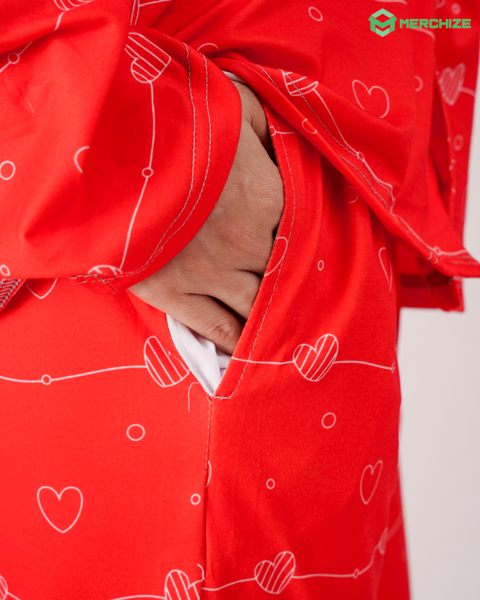 All-over Print Pajamas Set
