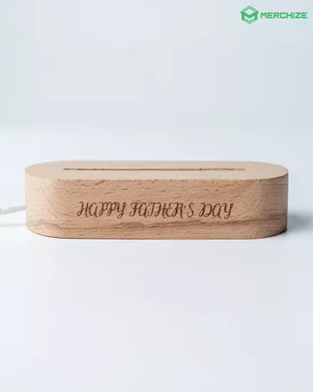 Beech Photo Night Light Base