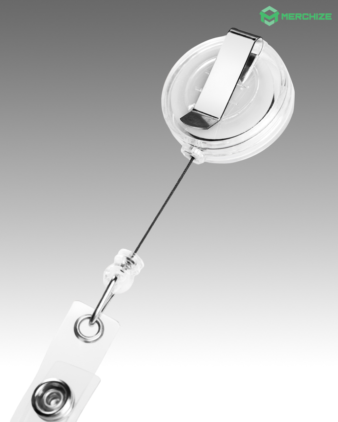 Custom Shape Acrylic Badge Reel With Charm