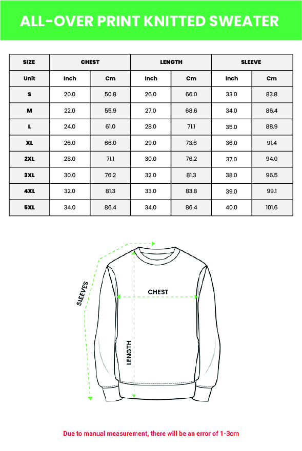 All-over Print Knitted Sweater