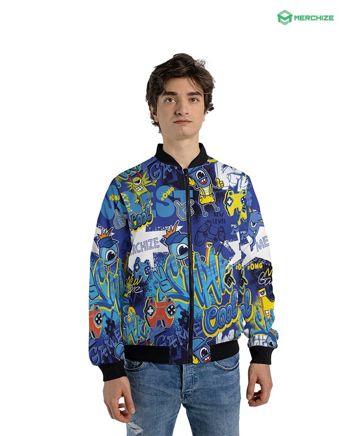 All-over Print Casual Bomber (Lightweight) (Made in China)