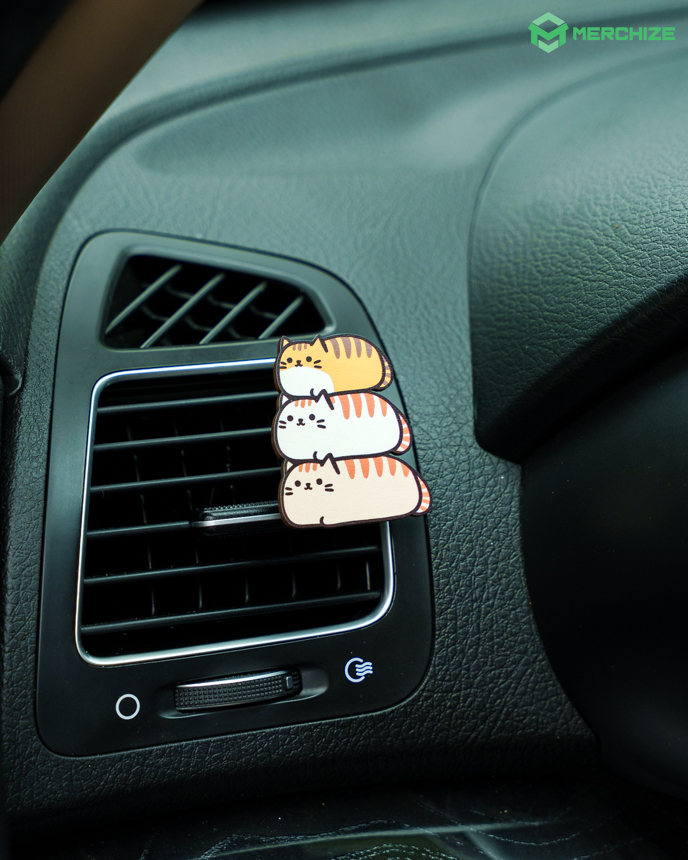 Custom Shape Wooden Car Clip