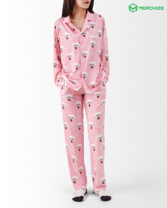 All-over Print Pajamas Set