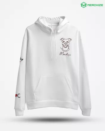 Embroidered Lightweight Classic Unisex Hoodie