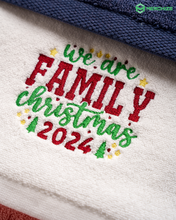 Embroidered Bath Towel