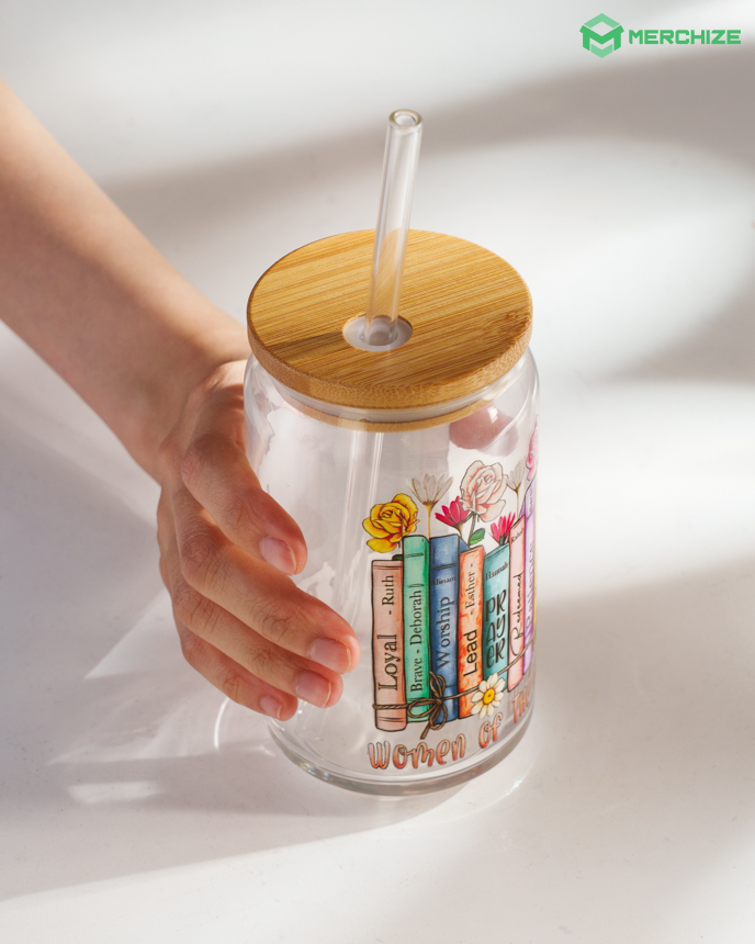 sipper glass print on demand