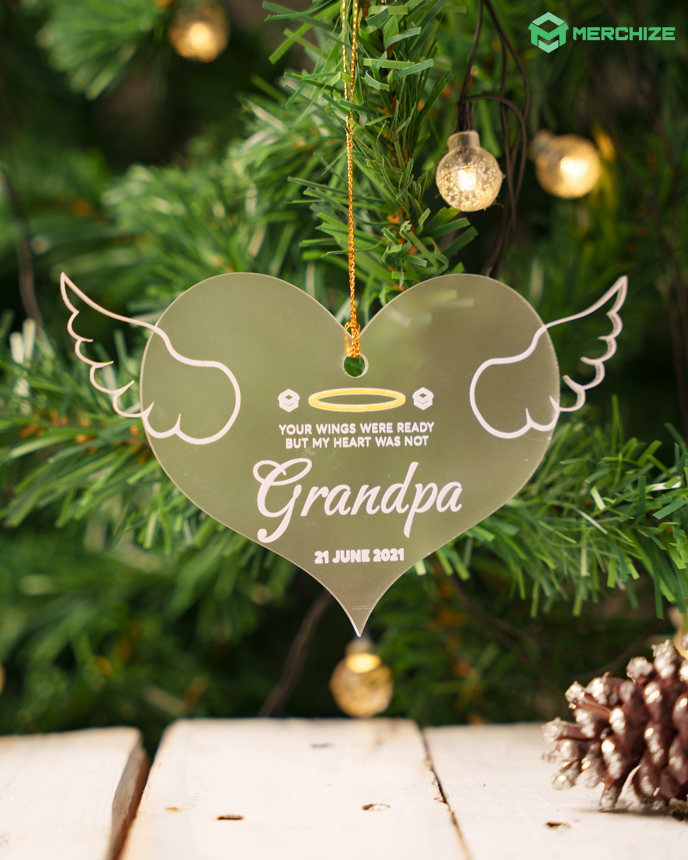 Custom Shape Frosted Acrylic Ornament