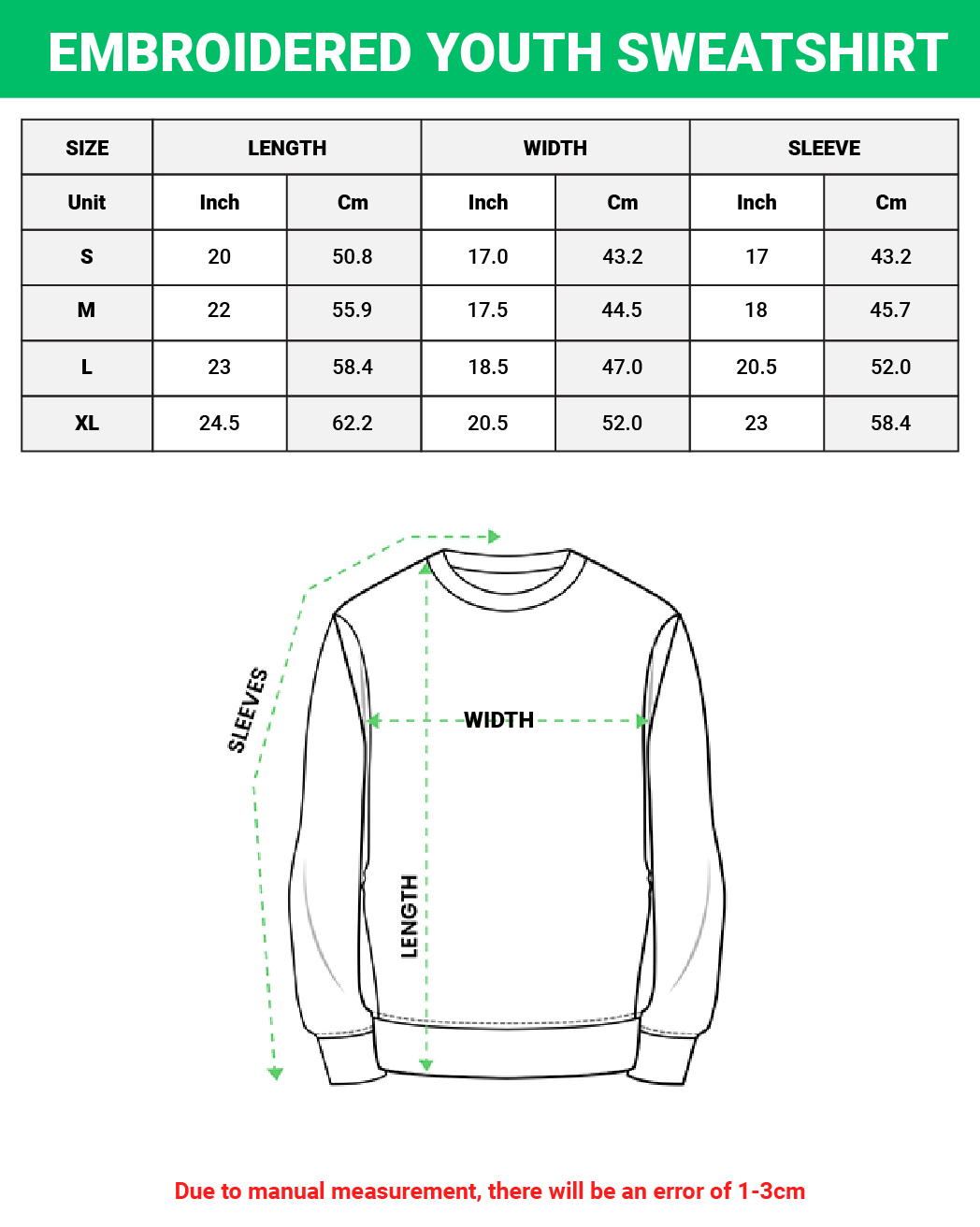 Embroidered Youth Sweatshirt