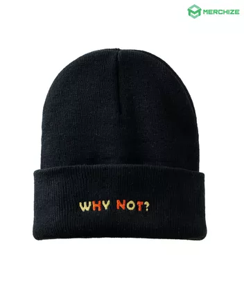 Embroidered Cuffed Beanie