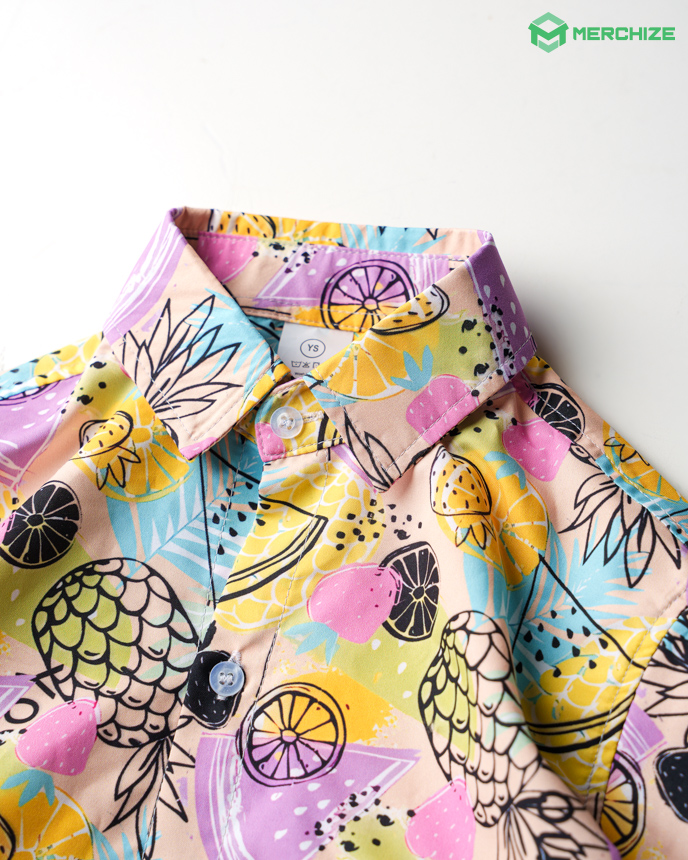 All-over Print Youth Button Down Shirt