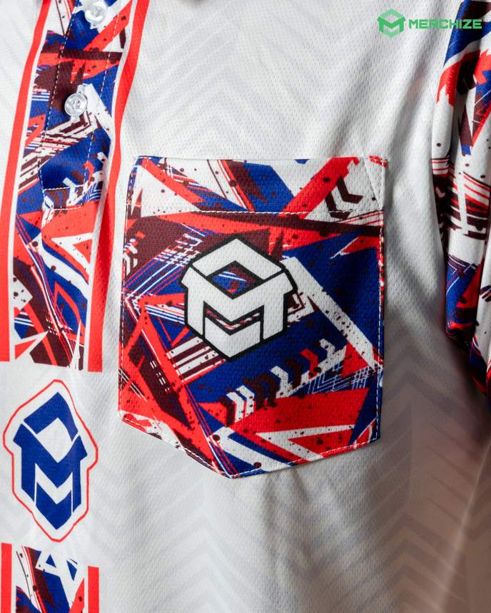 All-over Print Pocket Polo Shirt (Lightweight)