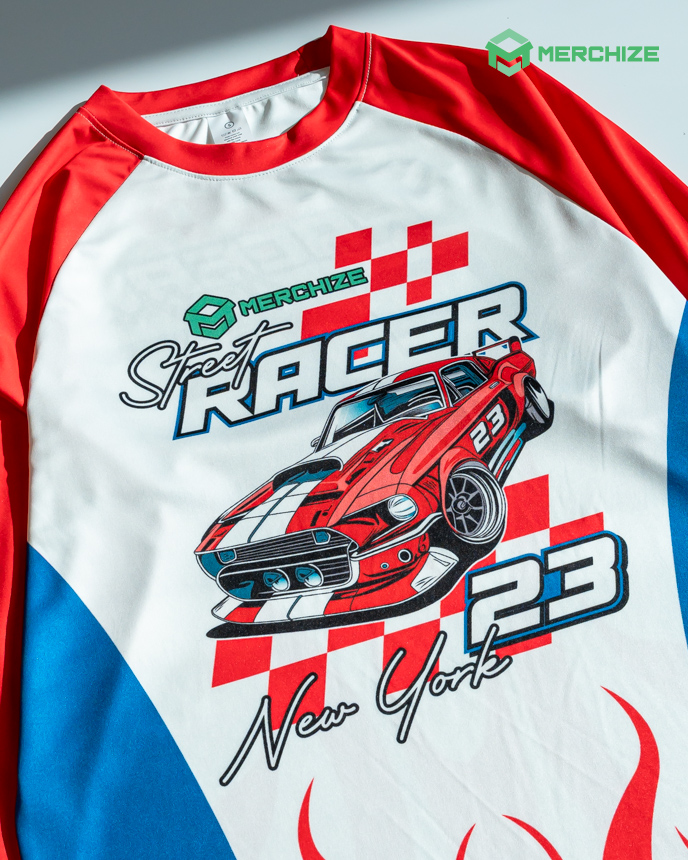 All-over Print Long Sleeve Raglan