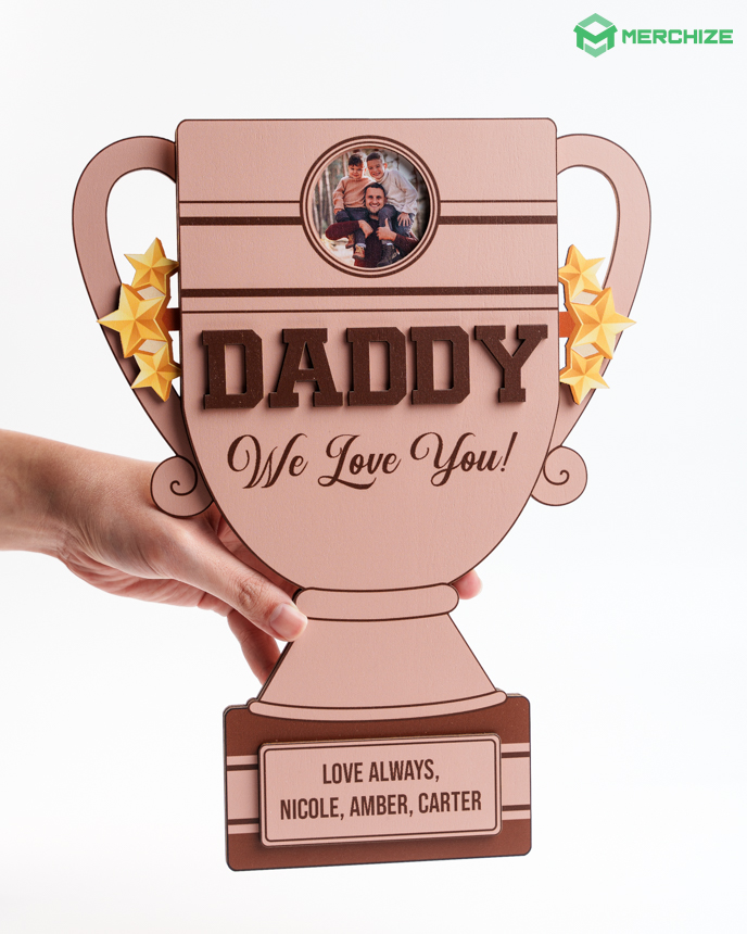 Custom shape Rotating Wood Sign