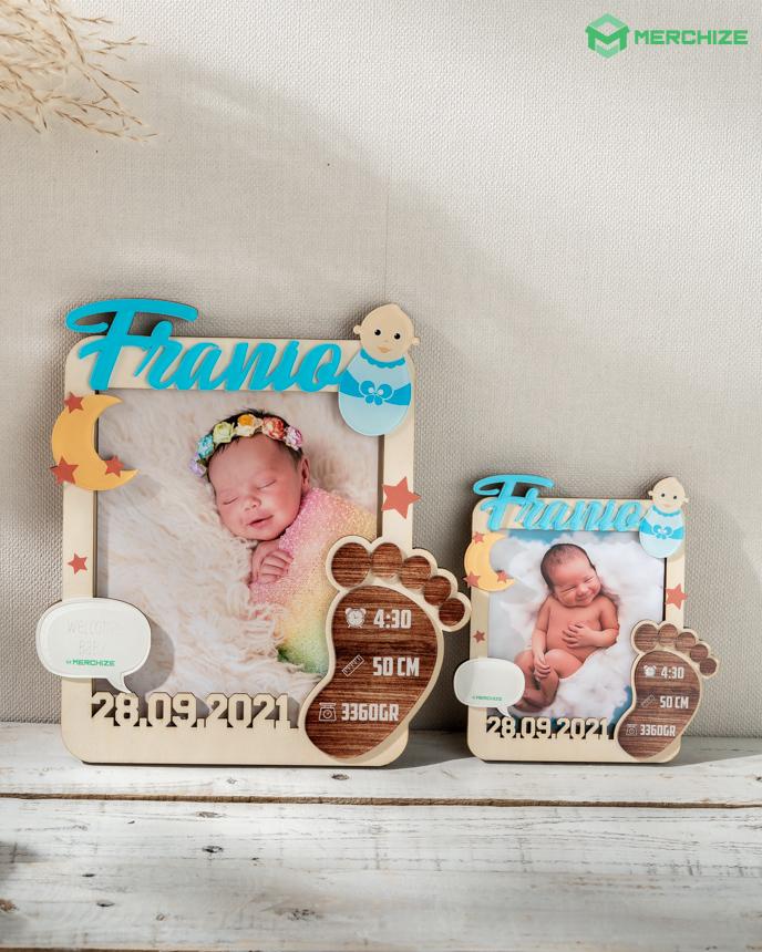 4-Layer Custom Shape Wooden & Acrylic Frame