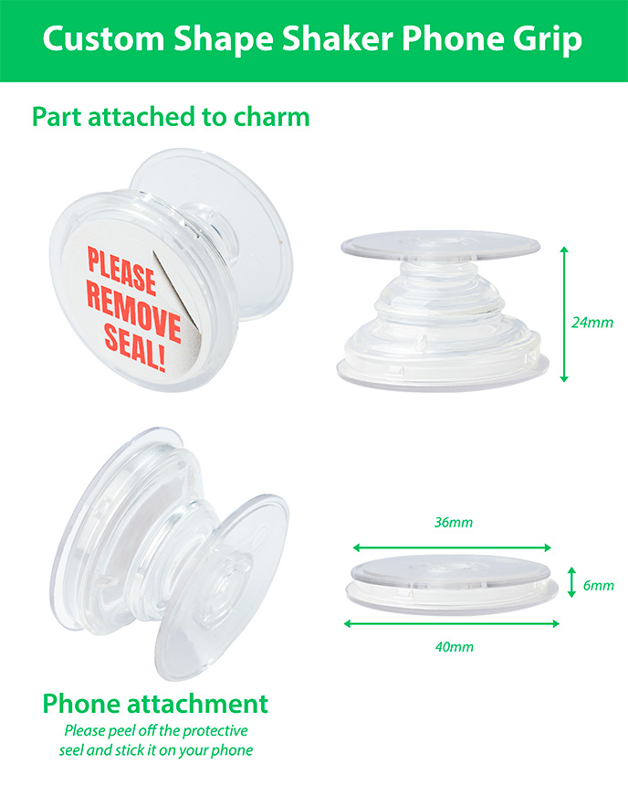  Custom Shape Acrylic Phone Grip