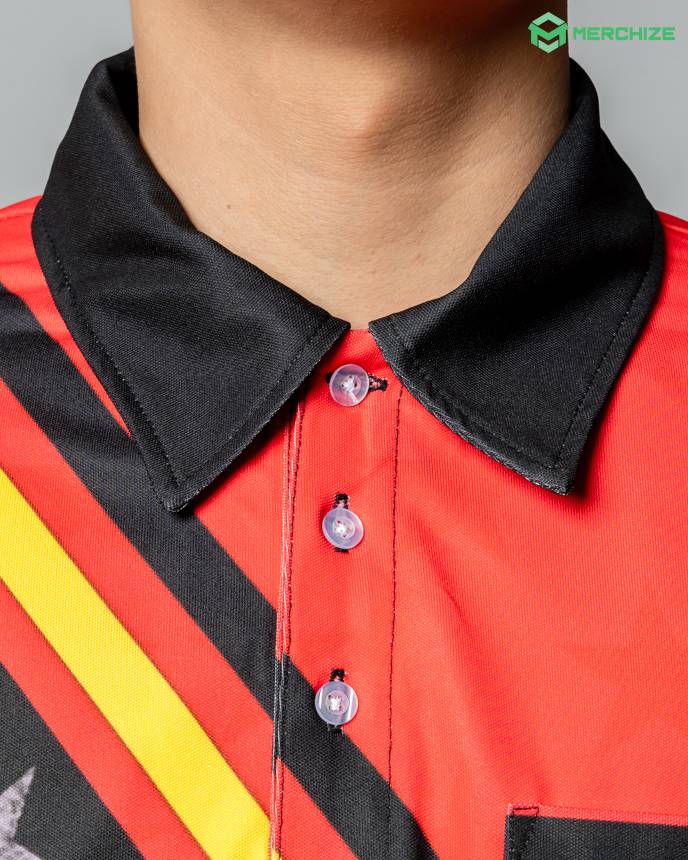 All-over Print Pocket Polo Shirt (Midweight)