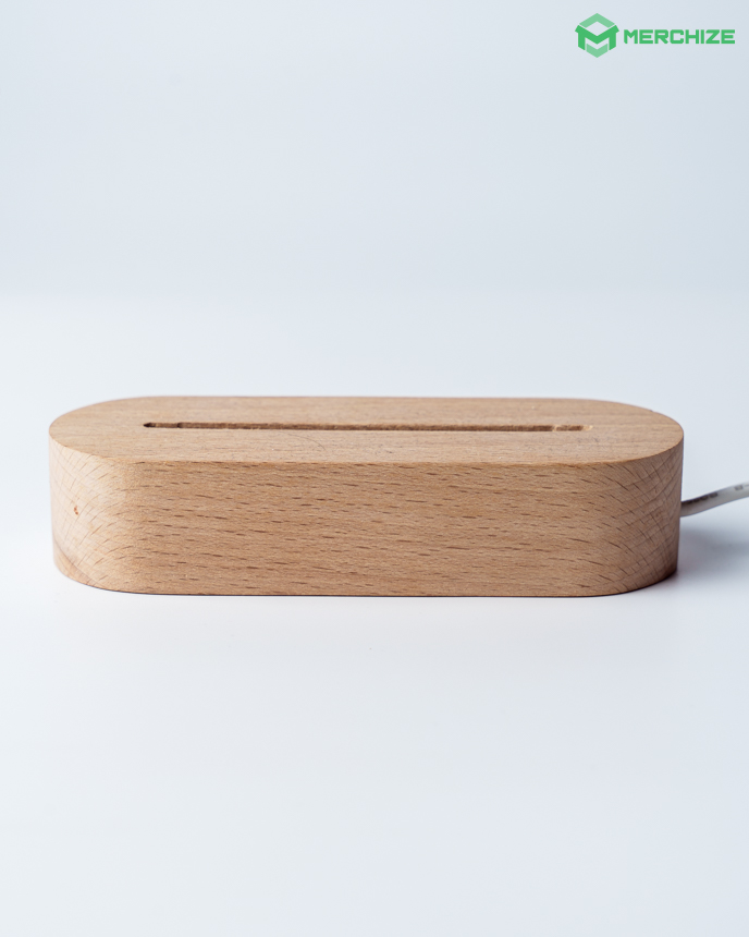 Beech Photo Night Light Base