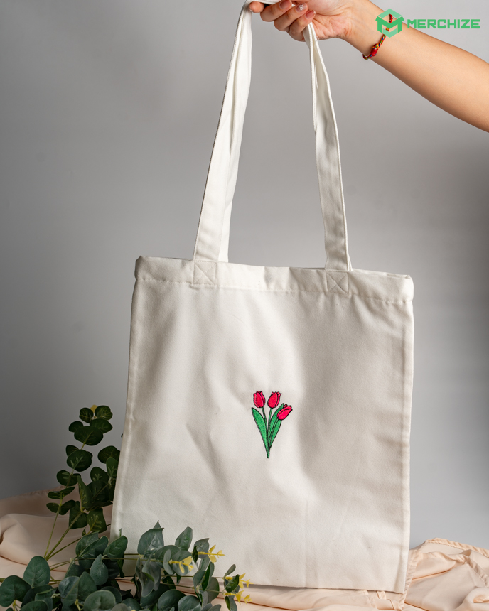 Embroidered Tote Bag