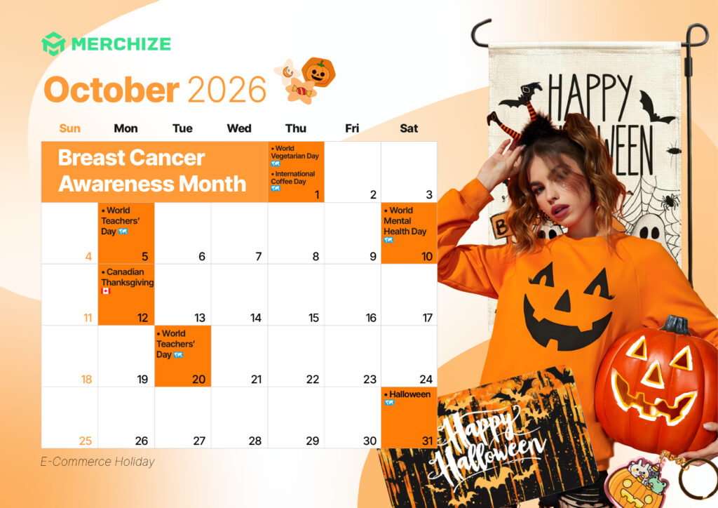 2026 E-Commerce Holiday Calendar october