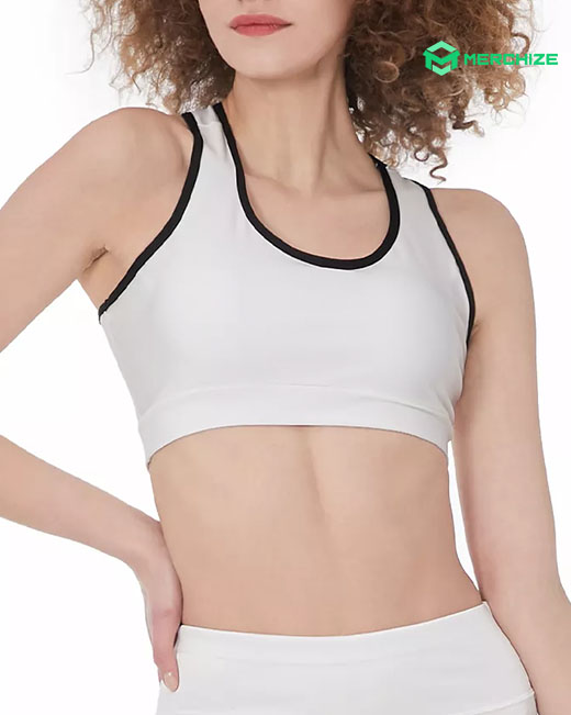 All-over Print Racerback Sports Bra (Made in China)