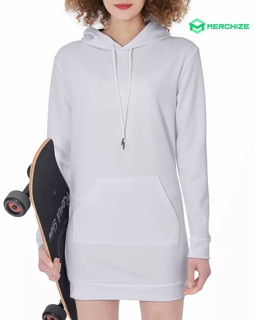 All-over Print Hoodie Dress (Made in China)
