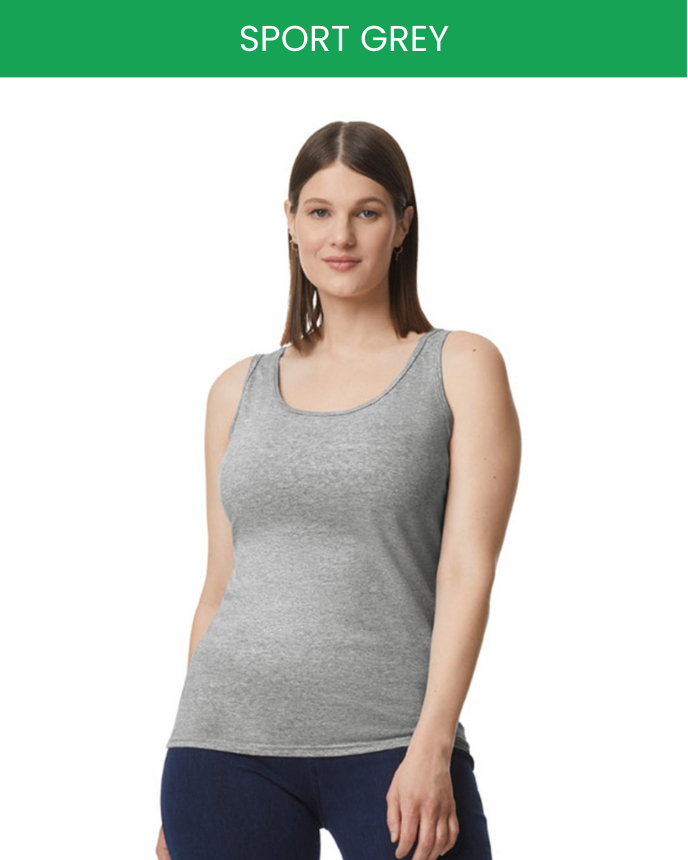 Ladies’ Tank Top Gildan 64200L (Made in AU)