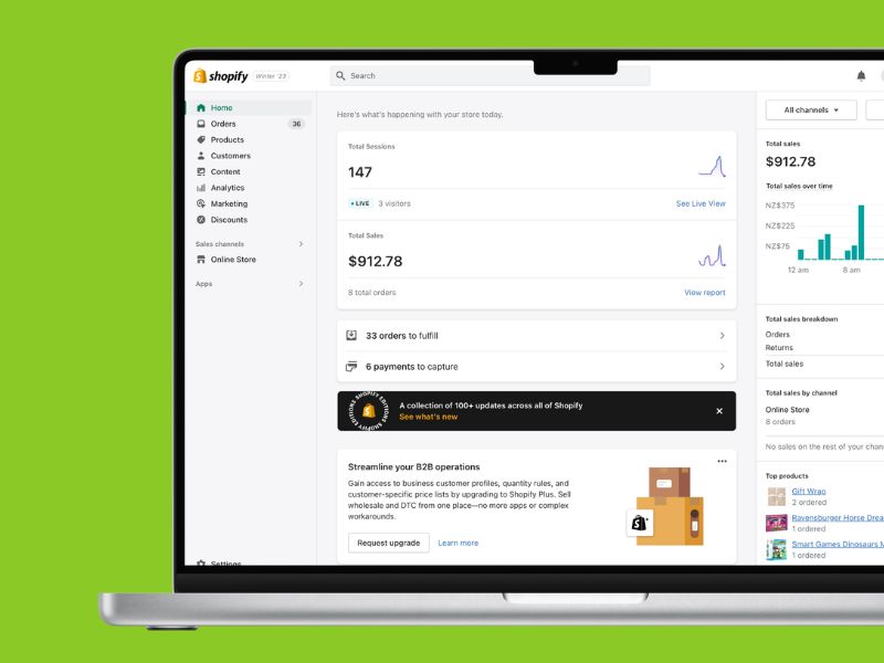 Set up Shopify store