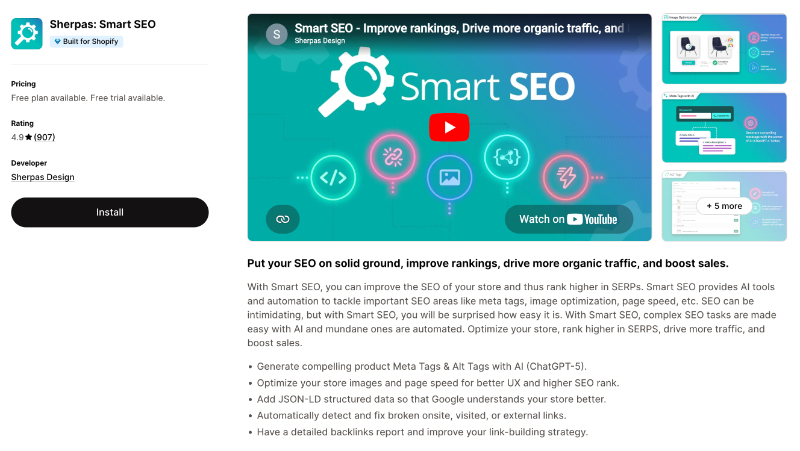 Sherpas best Shopify app