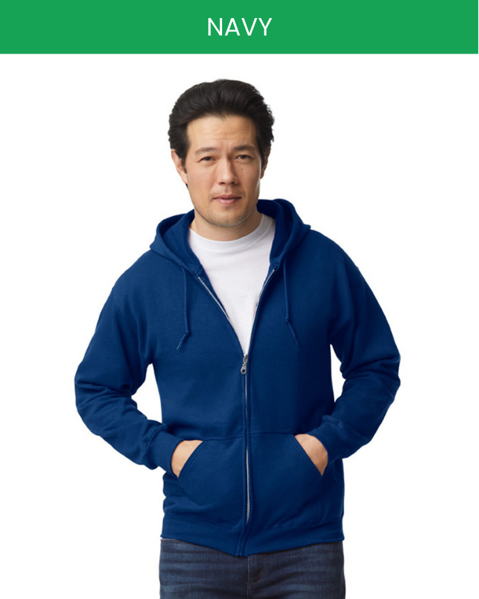 Zip Hoodie Gildan 18600 (Made in AU)