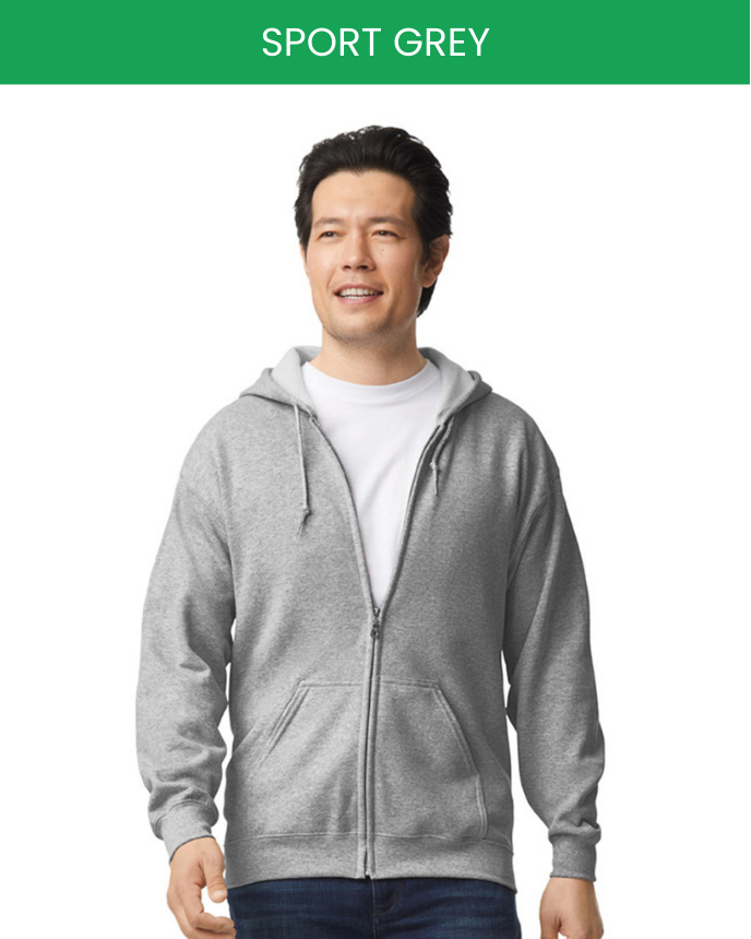 Zip Hoodie Gildan 18600 (Made in AU)