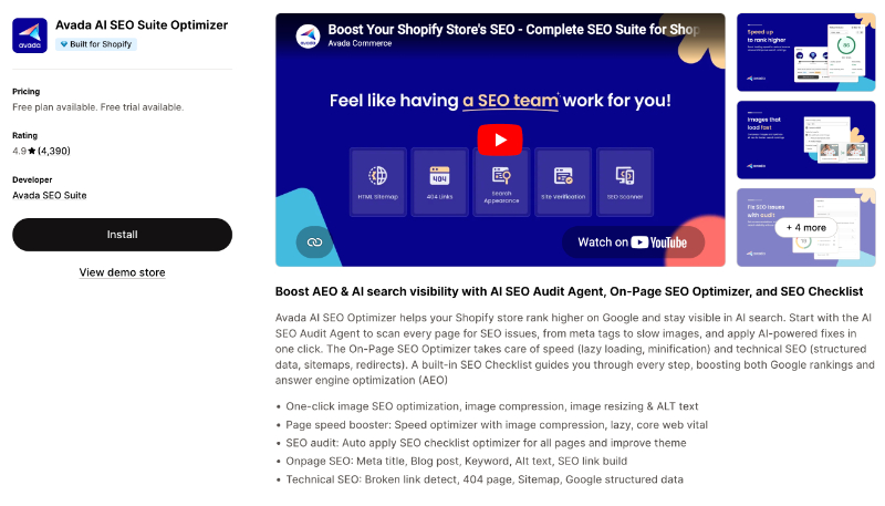 avada AI SEO